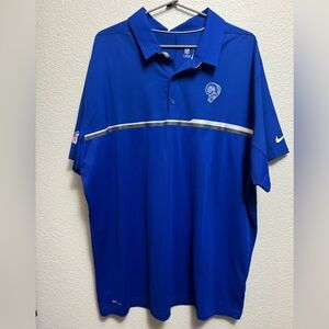 NFL Los Angeles Rams Blue Polo Shirt